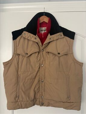 Vintage 70s/80s Campus "Rugged Country" Convertible Puffer Vest - Men's XL